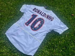 Camiseta RETRO PSG Suplente Blanca Ronaldinho 2002/03