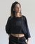 Remera Boxy Over Wasted Negro