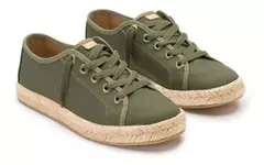 ZAPATILLA SNEAKER VERDE MILITAR - Tusol | Carteras, mochilas, bolsos y accesorios!