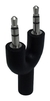 Adaptador Nisuta 2 Stereo 3,5m A Stereo 3,5h 4 Pines Nisuta