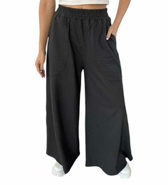Maxi palazo oxford algodon rustico con bolsillos en internet