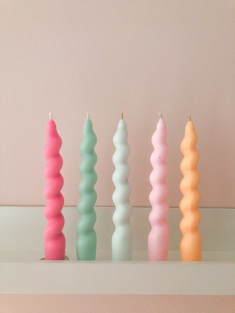 Velas espiral inspirada
