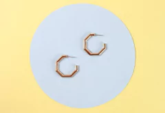 Candongas midi hexagonales