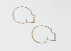 Aretes silueta cara - buy online
