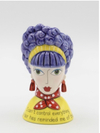 Purple hair vase