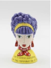 Purple hair vase