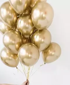 GLOBO CHROME X10 - ELEGIR COLOR - Más que papelitos