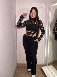 CONJUNTO COM BODY ARRASTÃO - comprar online