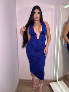 CONJUNTO MIDI COM BATINHA - (azul) - comprar online