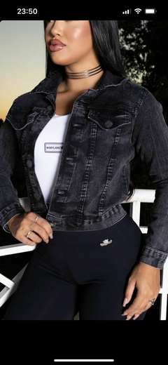 JAQUETA JEANS GRAFITE