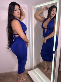 CONJUNTO MIDI COM BATINHA - (azul) na internet