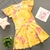 Vestido Amarelo Estampado Flores