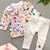 CONJUNTO CAMISETA ESTAMPADA EM MALHA COM CALÇA FLANELADA