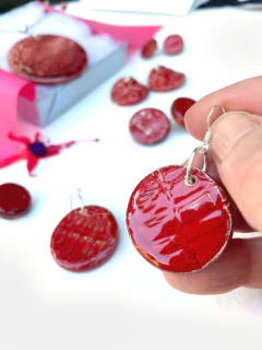 Aros colgantes Red grandes - Deka Cerámica