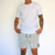 BERMUDA RUSTICO ESTAMPADA MENTA - tienda online