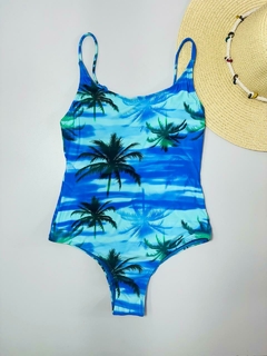 Maiô Estampado Coqueiros com Bojo Removível - comprar online