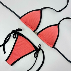 Biquíni Cortininha Texturizado com Detalhe Dourado – Único e Colorido - comprar online