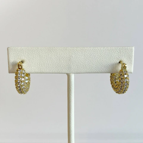 ARRACADA CHICA ZIRCONIAS PAVE