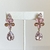 ARETES NOCHE ROSA/DORADO