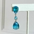 ARETES DE NOCHE GOTA 3 ZIRCONIAS - comprar en línea