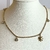 COLLAR CADENA DE BOLITAS DIJES SOL Y MARIPOSA ZIRCONIAS - comprar en línea