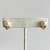 ARETE BROQUEL 3 ZIRCONIAS CON PERLA