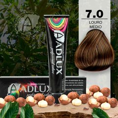 7.0 Louro Médio - Coloração Adlux 60 gramas