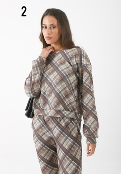 Buzo waffle Print / Escoces - The maker