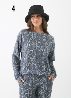 Buzo waffle Print / Escoces - comprar online