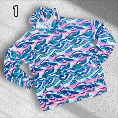 Buzo waffle estampado con capucha Art 270143