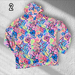 Buzo waffle estampado con capucha Art 270143 - comprar online