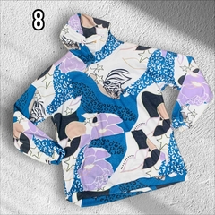 Buzo waffle estampado con capucha Art 270143 - comprar online