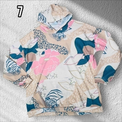 Buzo waffle estampado con capucha Art 270143