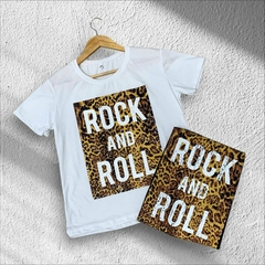 Remera rock and roll cuadro print Art 101786