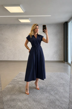 VESTIDO CINTO ARGOLA - comprar online