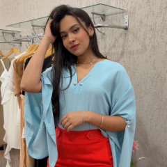 BLUSA BATA PEROLA MORCEGO