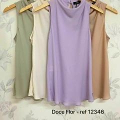 BLUSA CAVADA COM GOLA DEGAGE - Jennyfer Modas