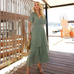 VESTIDO BOHO COM MANGAS - loja online