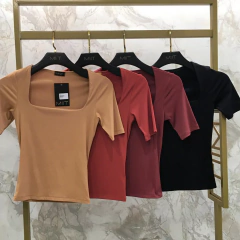 Imagem do BLUSA QUADRADA MALHA AMNI