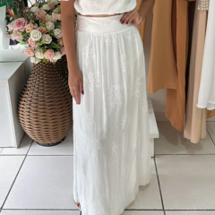 SAIA MIDI BORDADA - comprar online