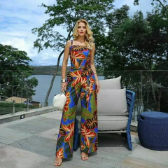 Conjunto tricoline estampado com estampa vibrante