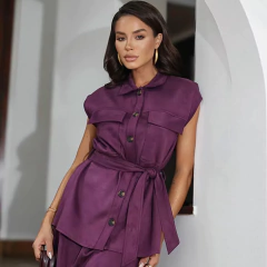 COLETE SUEDE FAIXA - comprar online