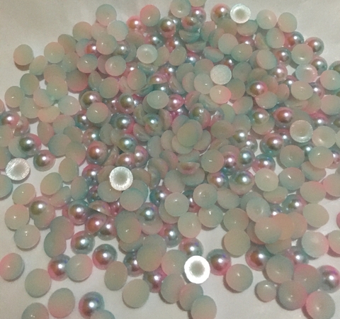 Meia Pérola Branca IIrisada Fruta cor 4mm ( 3grs)