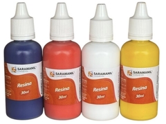 Kit 4 Pigmento Líquido Leitoso Para Resina Epóxi 30ml