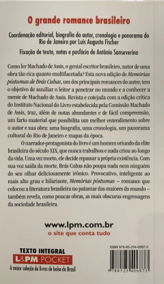 MEMORIAS POSTUMAS DE BRAS CUBAS -POCKET - comprar online