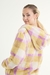 Sacón Nicolle - Cuadros rosa y amarillo - comprar online