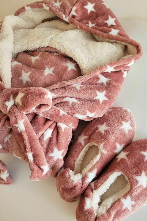 Pantuflas Runa Estrellitas - Soft Bordo