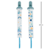 Kit Com 2 Prendedores De Chupeta Estrelas Buba Azul