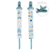 Kit Com 2 Prendedores De Chupeta Estrelas Buba Azul