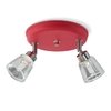 Plafon 2 Luces Con Tulipa Facetada Cx